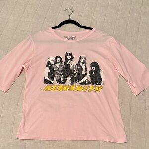 Recycled Karma Pink Aerosmith Graphic Tee